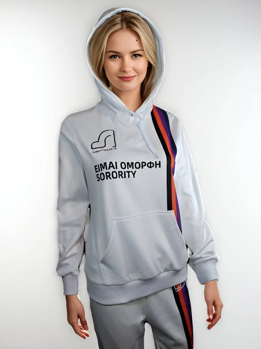 white hoodie female​