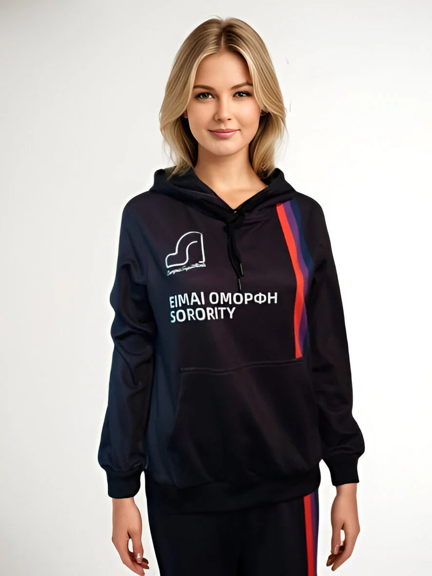 black hoodie female​