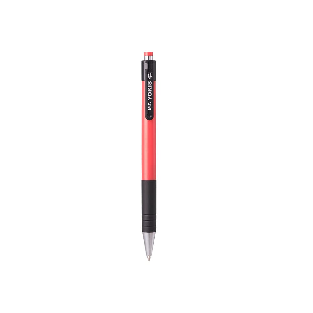 M&G Retractable Ball Pen 0.7mm blue Comfort rubber grip (10 per pack)