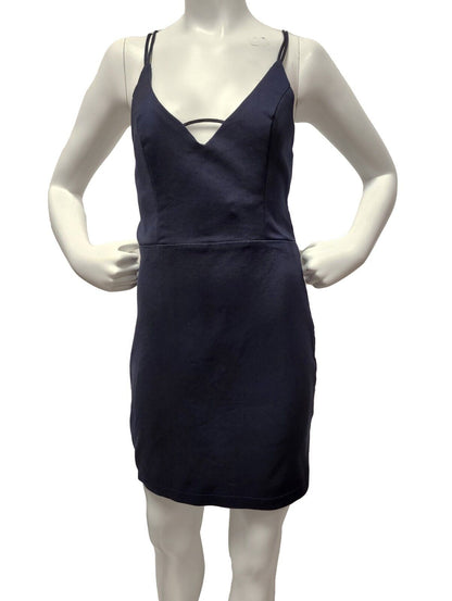 superdown Grecia Strappy Back Dress in Navy - size S - DYED