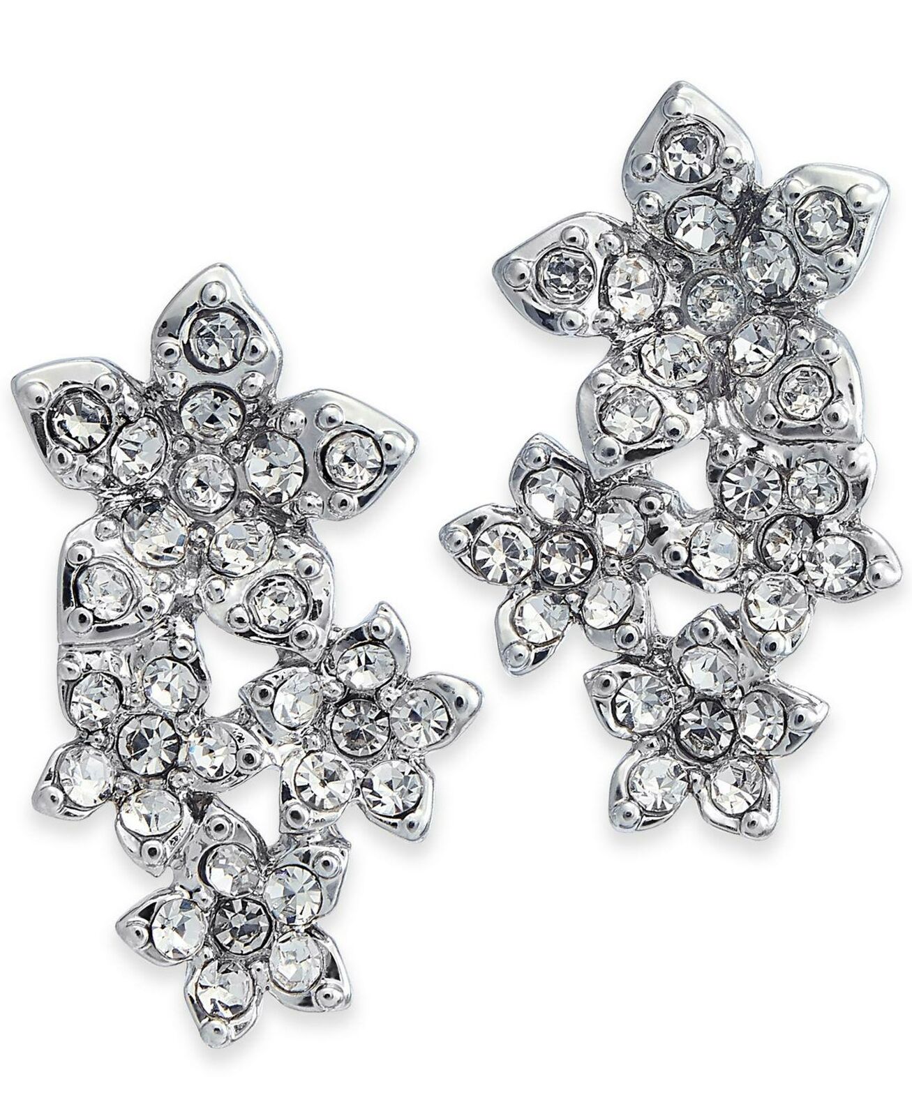 INC International Concepts Crystal Cluster Flower Earrings