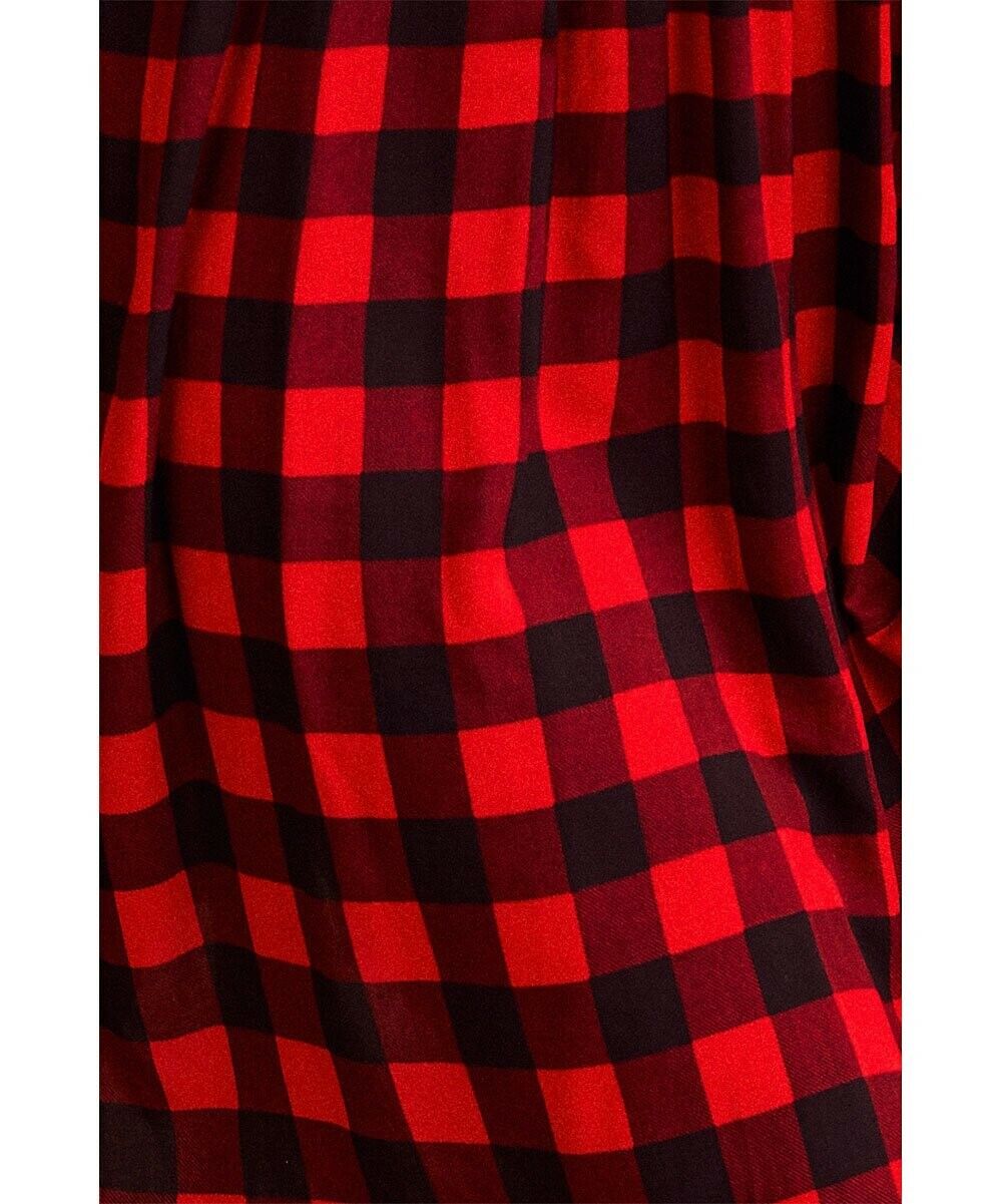Suzanne Betro Buffalo Check Empire-Waist Dress size 2X