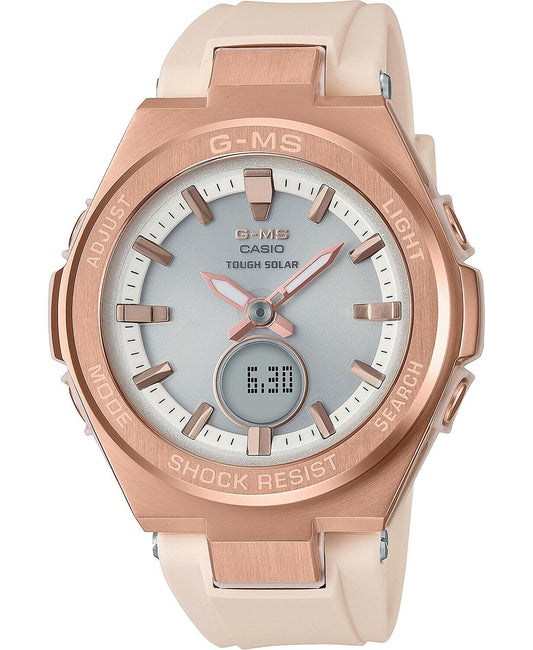 G-Shock Women's Solar Analog-Digital Blush Resin Strap Watch