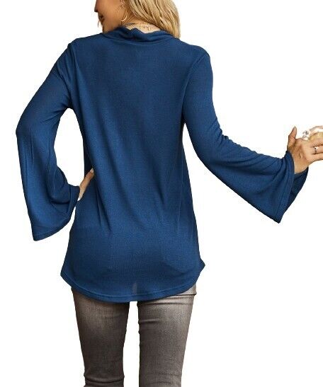 Suzanne Betro Pleated V-Neck Tunic size L