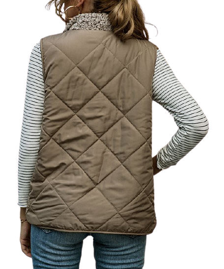 Camisa Reversible Quilted Vest size M