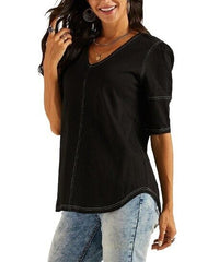 Suzanne Betro Puff-Sleeve Tunic size L