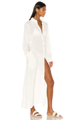 PQ Billie Button Down Dress in Water Lily - size XS/S