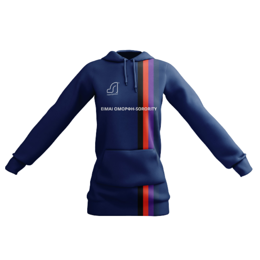 female red hoodie​