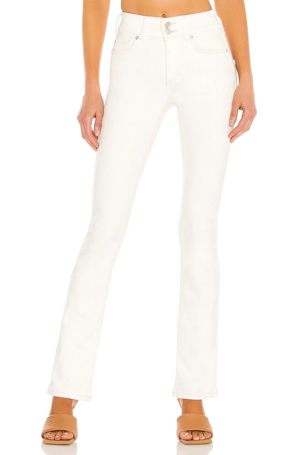 Free People Shayla Bootcut Jean in Pebble White - size 27