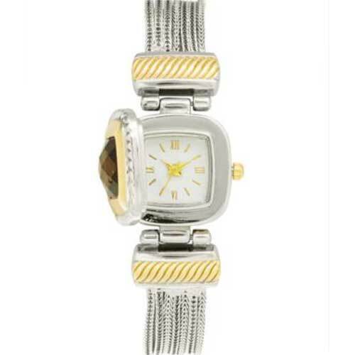 Charter Club Women's Flip Cover Two-Tone Watch