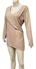 Ribbed Surplice Hi-Low Dress size M