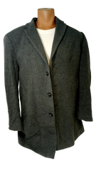 Calvin Klein Men's Medium Grey Extra-Slim Overcoat 44R