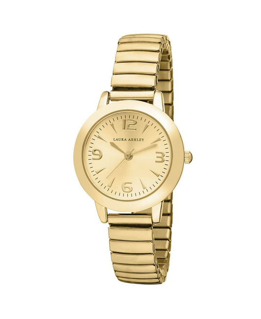 Laura Ashley Gold Stretch Bracelet Watch