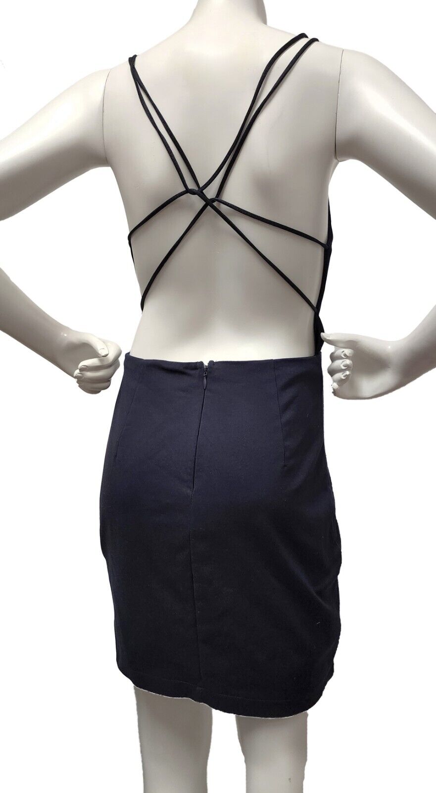superdown Grecia Strappy Back Dress in Navy - size S - DYED