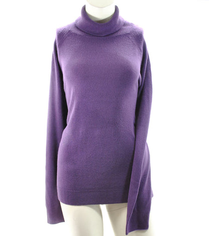 Karen Scott - Plus Size Luxsoft Turtleneck Sweater in Purple Dynasty