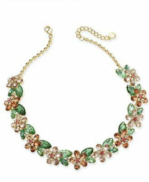 Charter Club Gold-Tone Crystal Hydrangea Statement Necklace