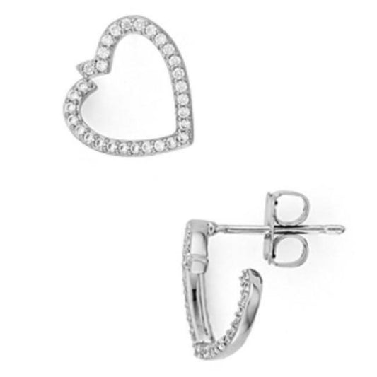 Valentine's Day Crystal Heart Earrings