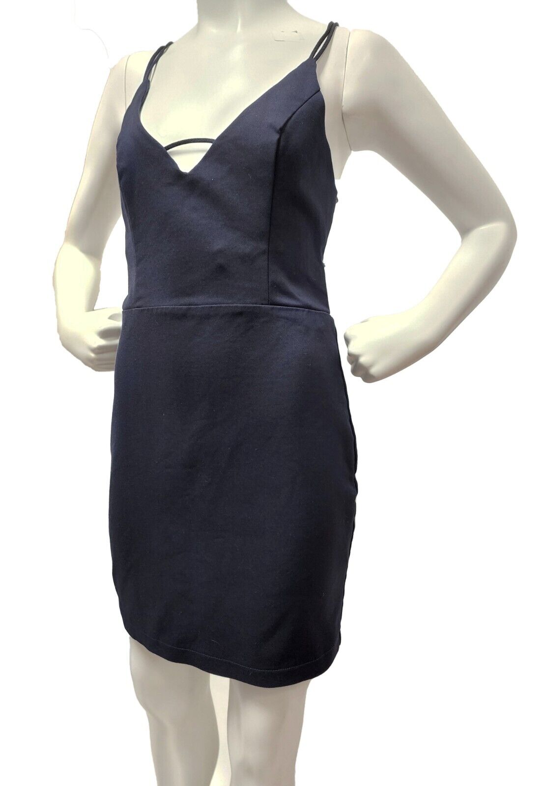 superdown Grecia Strappy Back Dress in Navy - size S - DYED