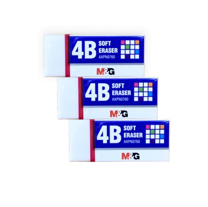 M&G Soft White Eraser 52*23*11mm (10 per pack)