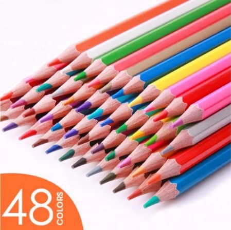 M&G Watercolor Hexagon Colored Pencil 48 colors Metal Box Package (1 per pack)