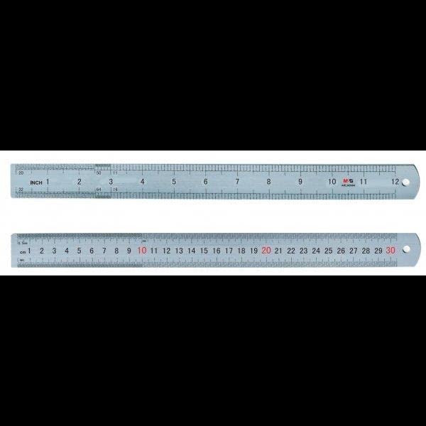 M&G Aluminium Alloy Ruler 30cm (2 per pack)