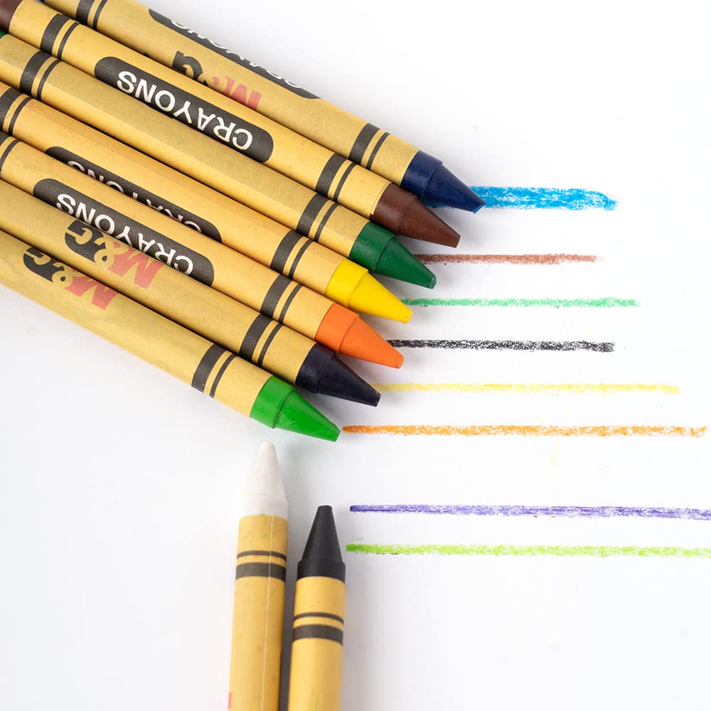 M&G 8mm*90mm Round Crayon 12 colors (1 per pack)
