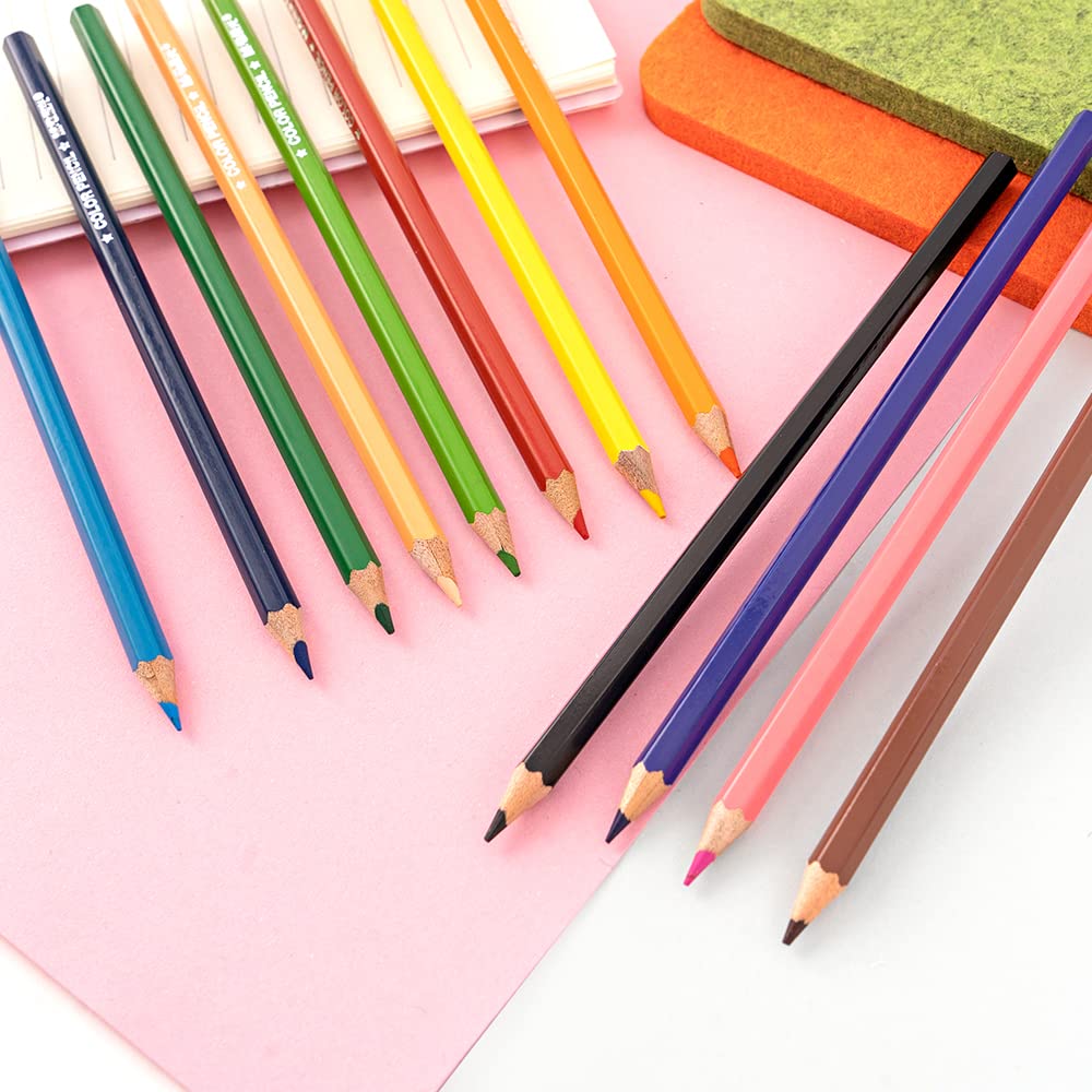 M&G Hexagon Color Pencil 12 colors Flat Box Package (1 per pack)
