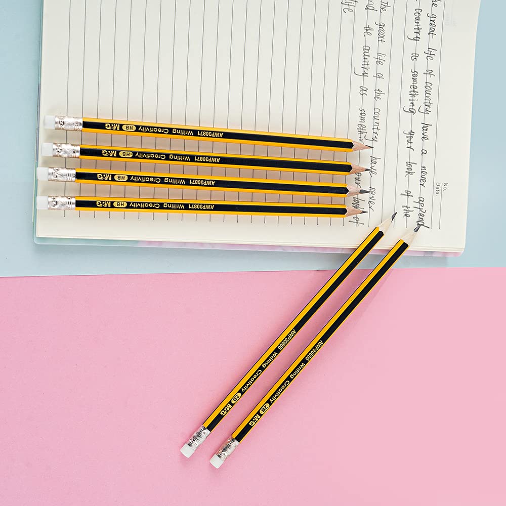 M&G Pencil hexagon with eraser 2B (10 per pack)