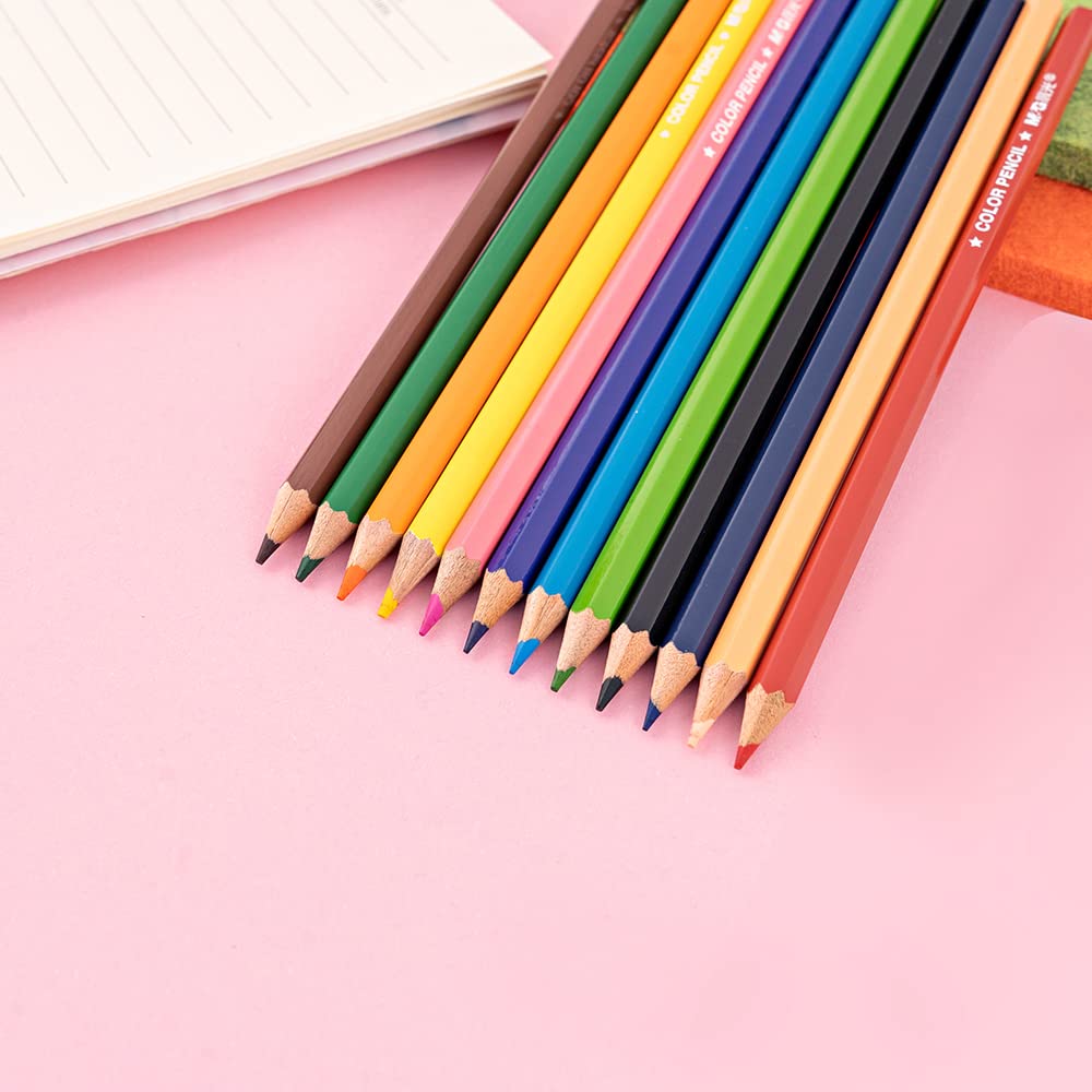 M&G Hexagon Color Pencil 12 colors Flat Box Package (1 per pack)