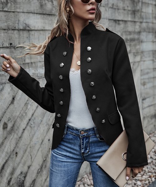 Camisa Black Military Jacket
