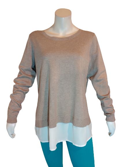 International Concepts Women Heather Oats Peony Garden Sweater