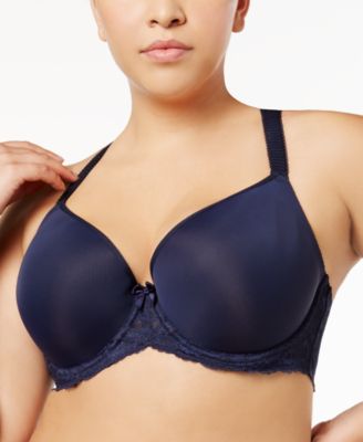 Sculptresse by Panache Sasha Plus Size Plunge Lace Bra Ink