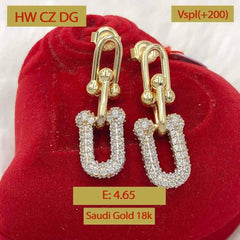 Saudi Gold Earrings