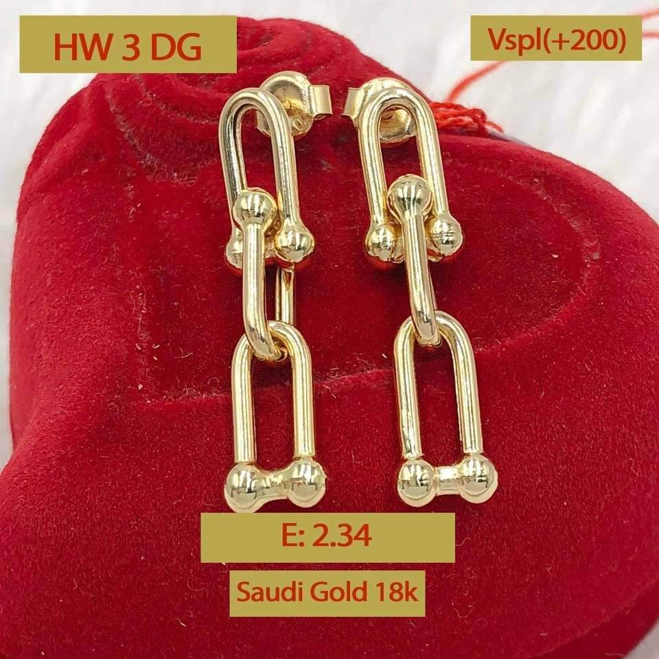 Saudi Gold Earrings