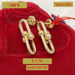 Saudi Gold Earrings