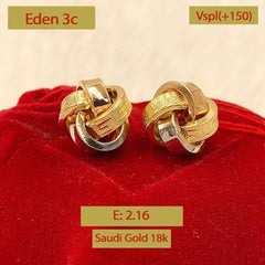 Saudi Gold Earrings