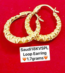 Saudi Gold Earrings