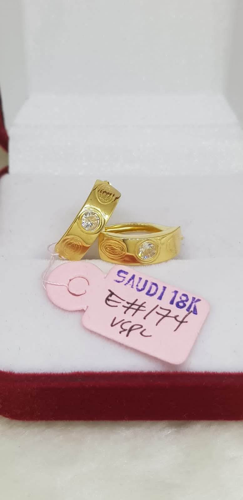 Saudi Gold Earrings