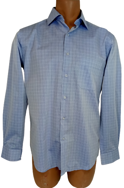 ALFANI Indigo Check Shirt