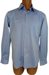ALFANI Indigo Check Shirt