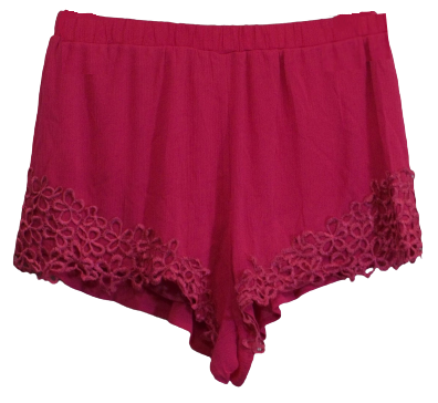 New Mode Pink Floral Shorts