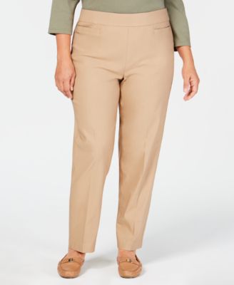 Alfred Dunner Tan Pant 24W