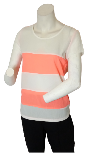 Runway Paris Coral/White Blouse