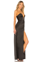black gown
