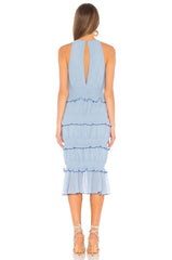 blue midi dress