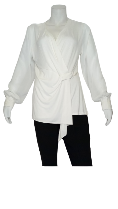 Cream Cable & Gauge Blouse