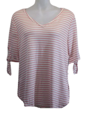 Pink/White Silverwear Blouse