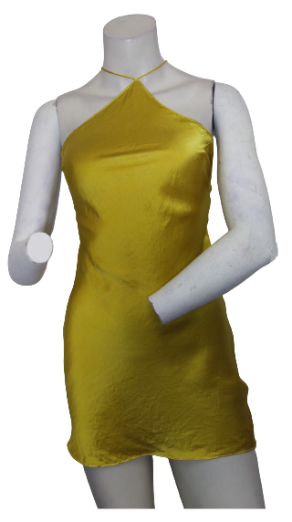 Amanda Uprichard x REVOLVE Claudia Mini Slip Dress in Yellow
