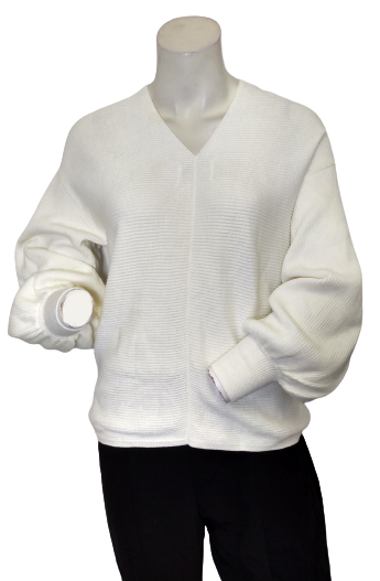 Balloon Sleeve Sweater - Balloon Sleeve Sweater in Antique White - STATE
