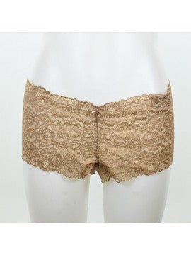 INC International Concepts Lace Boyshort Taupe Dream